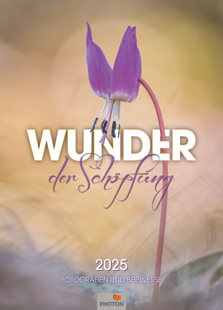 Cover: 9783948112998 | WUNDER DER SCHÖPFUNG Kalender 2025 | Fotografien und Bibelverse | 2025