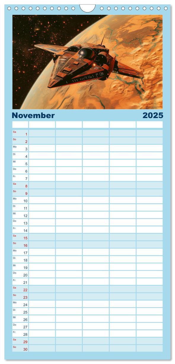 Bild: 9783457153956 | Familienplaner 2025 - Sternenreisen - Ein kosmischer Kalender mit 5...