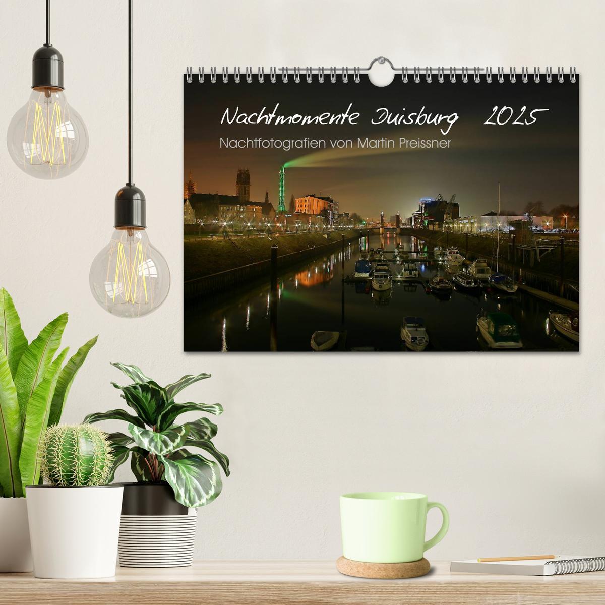 Bild: 9783435725212 | Duisburg Nachtmomente 2025 (Wandkalender 2025 DIN A4 quer),...