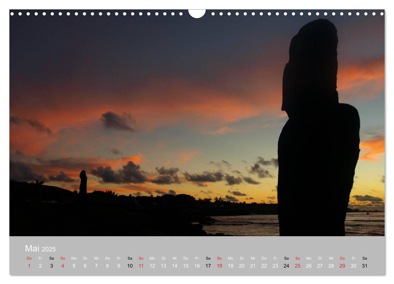 Bild: 9783435820825 | MOAI - steinerne Wächter der Osterinsel (Wandkalender 2025 DIN A3...