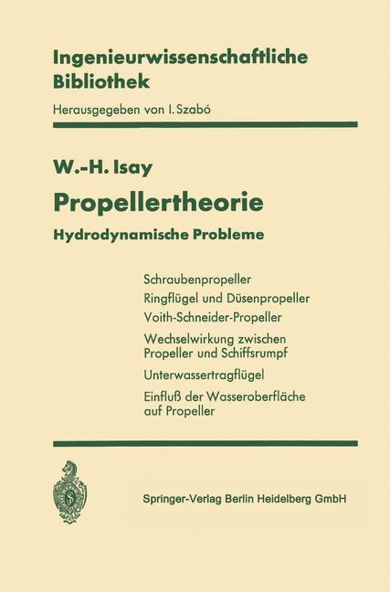Cover: 9783662128305 | Propellertheorie | Hydrodynamische Probleme | Wolfgang-H. Isay | Buch