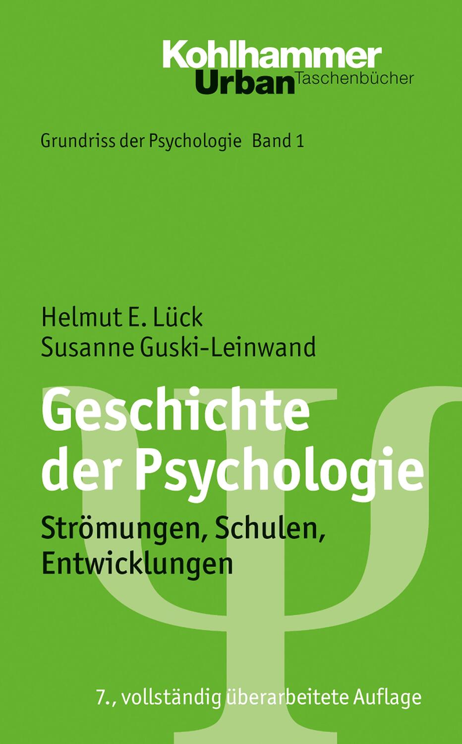 Cover: 9783170261419 | Geschichte der Psychologie | Strömungen, Schulen, Entwicklungen | Buch