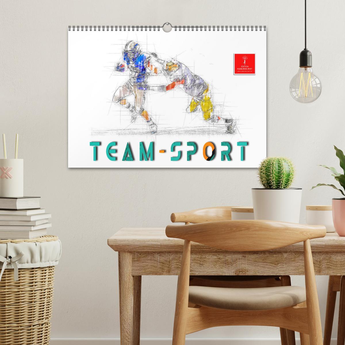 Bild: 9783383925825 | Team-Sport (Wandkalender 2025 DIN A3 quer), CALVENDO Monatskalender