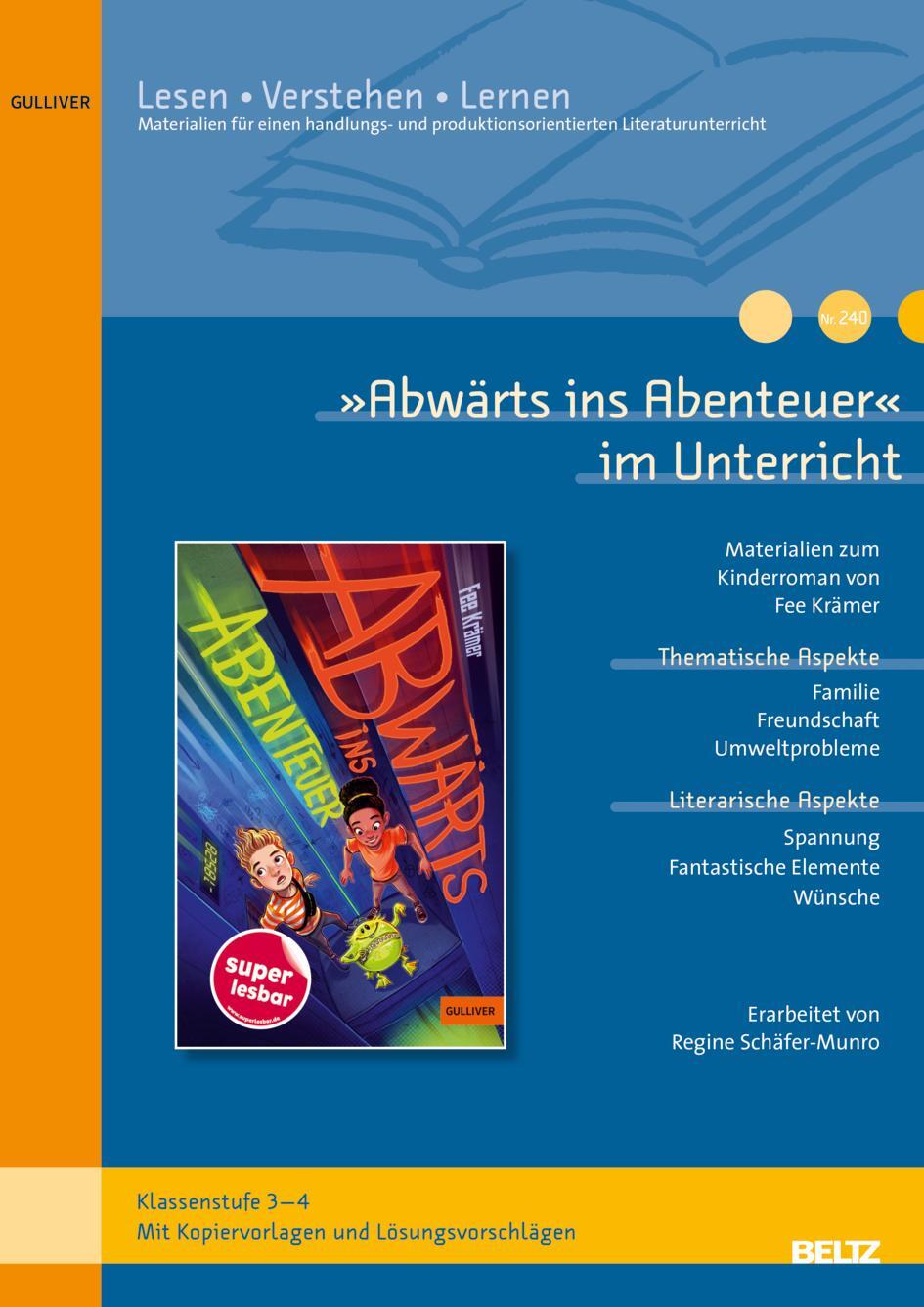 Cover: 9783407824264 | 'Abwärts ins Abenteuer' im Unterricht | Regine Schäfer-Munro | 32 S.