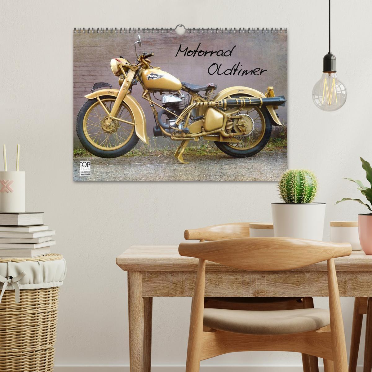 Bild: 9783435818013 | Motorrad Oldtimer (Wandkalender 2025 DIN A3 quer), CALVENDO...