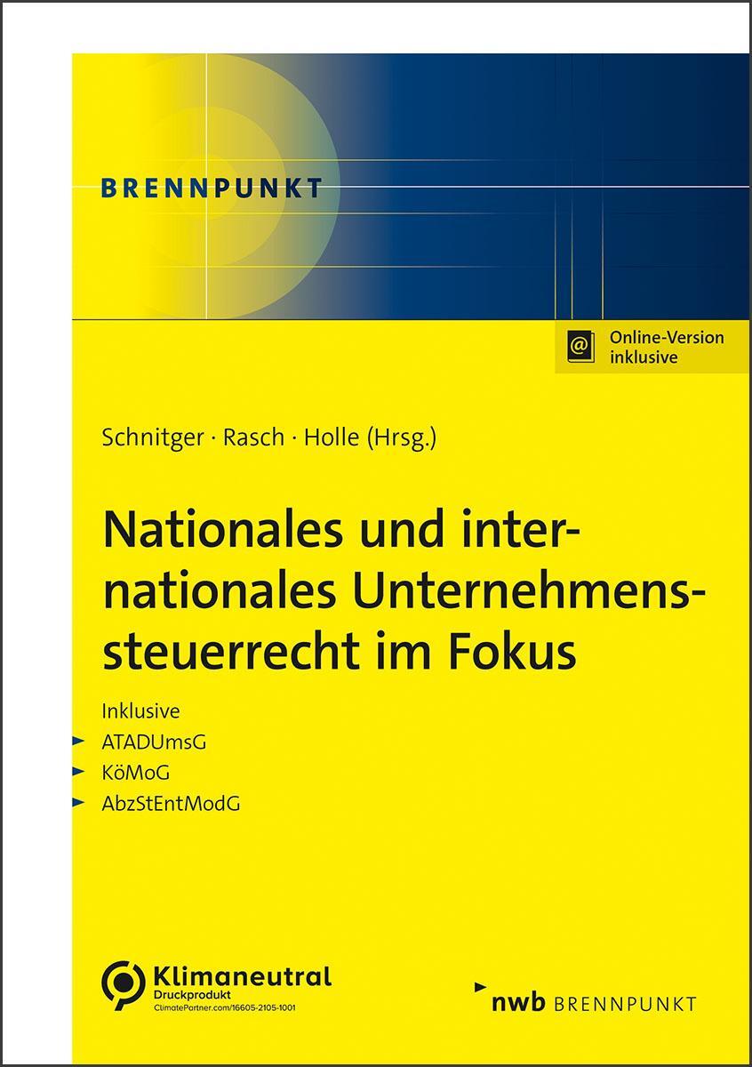 Cover: 9783482678219 | Nationales und internationales Unternehmenssteuerrecht im Fokus | 2022