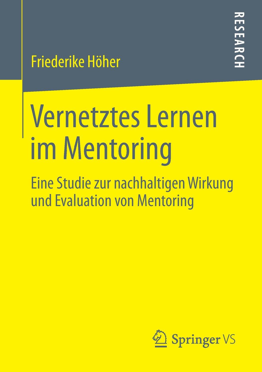 Cover: 9783658051495 | Vernetztes Lernen im Mentoring | Friederike Höher | Taschenbuch