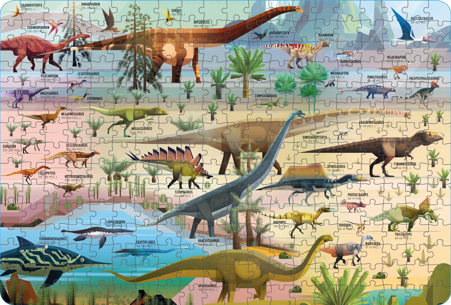 Bild: 9781789417760 | Puzzle &amp; Buch: Die Zeit der Dinosaurier | Puzzle mit 300 Teilen | 2022