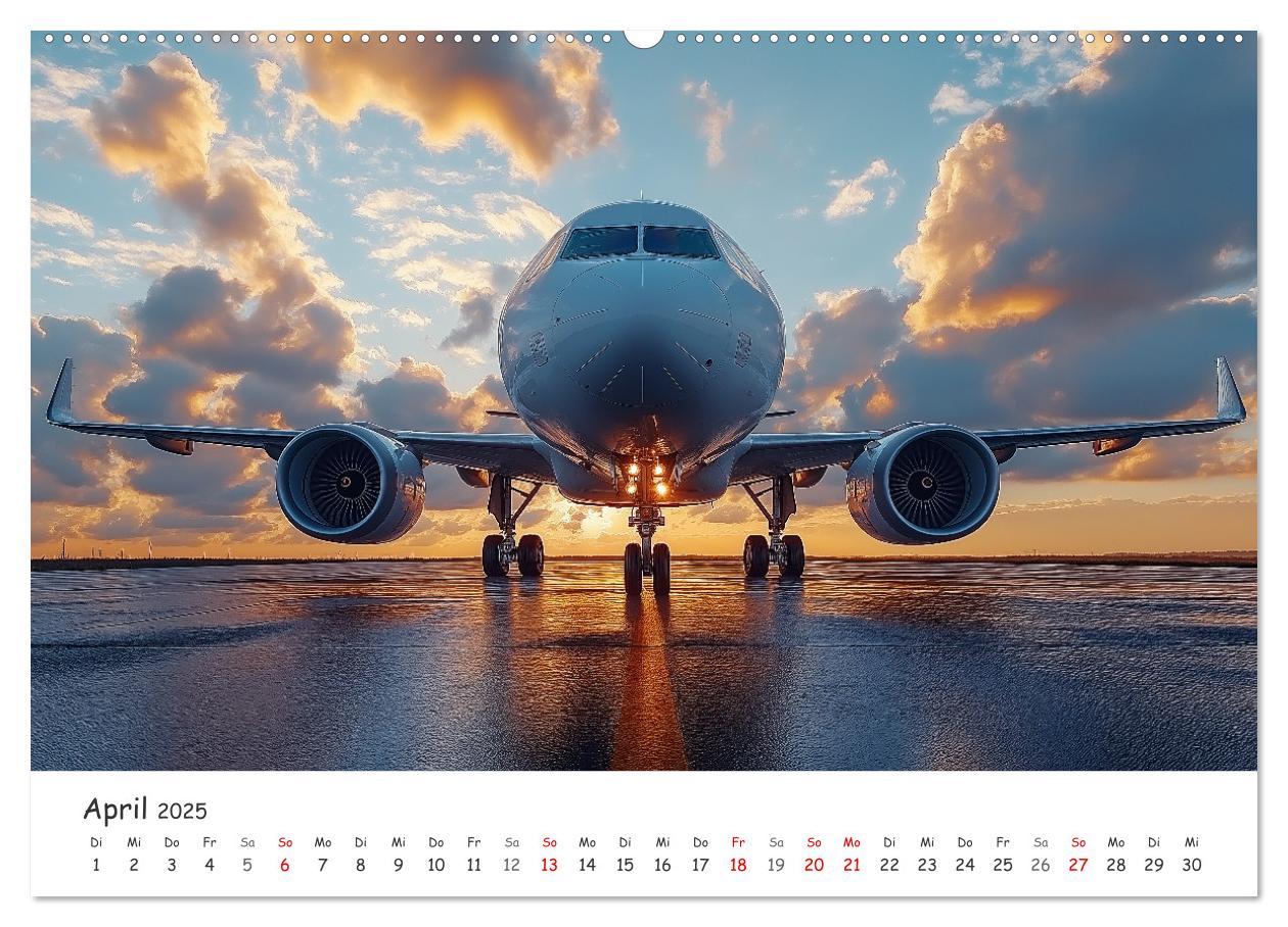 Bild: 9783457214084 | Flugzeugkalender - Die schönsten Passagiermaschinen (hochwertiger...