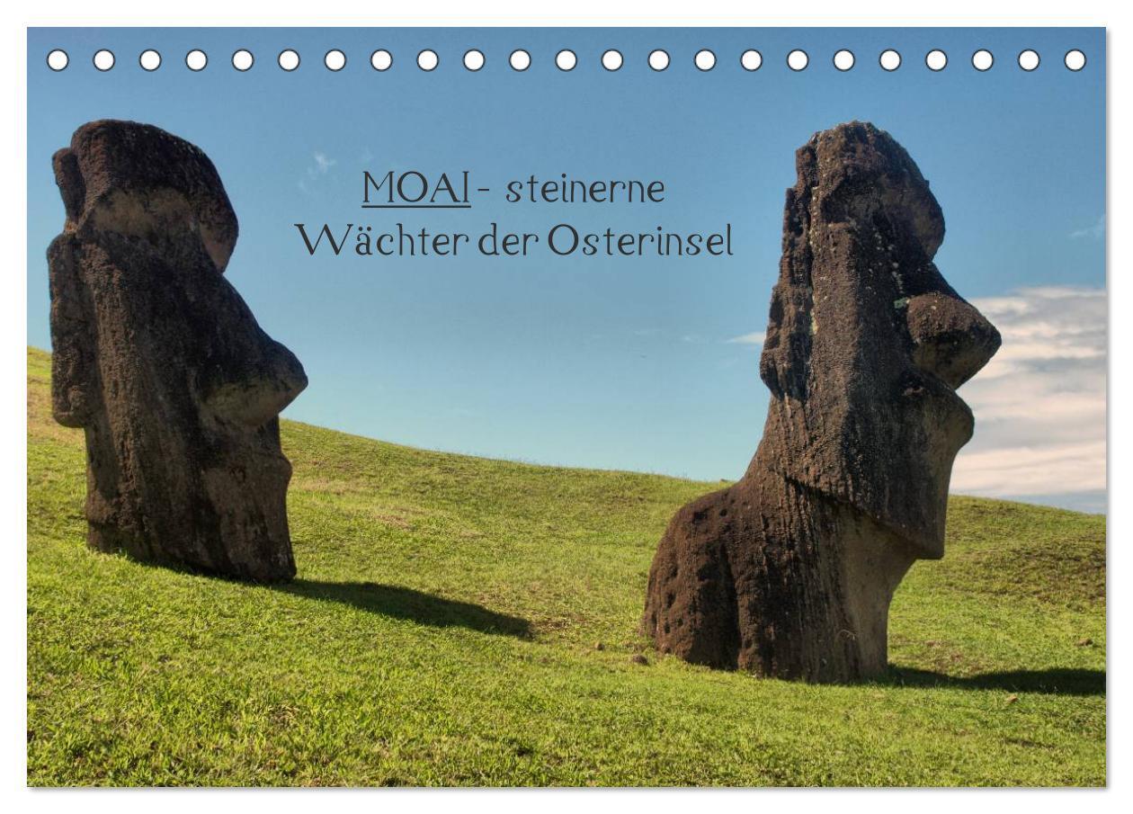 Cover: 9783675965737 | MOAI - steinerne Wächter der Osterinsel (Tischkalender 2024 DIN A5...