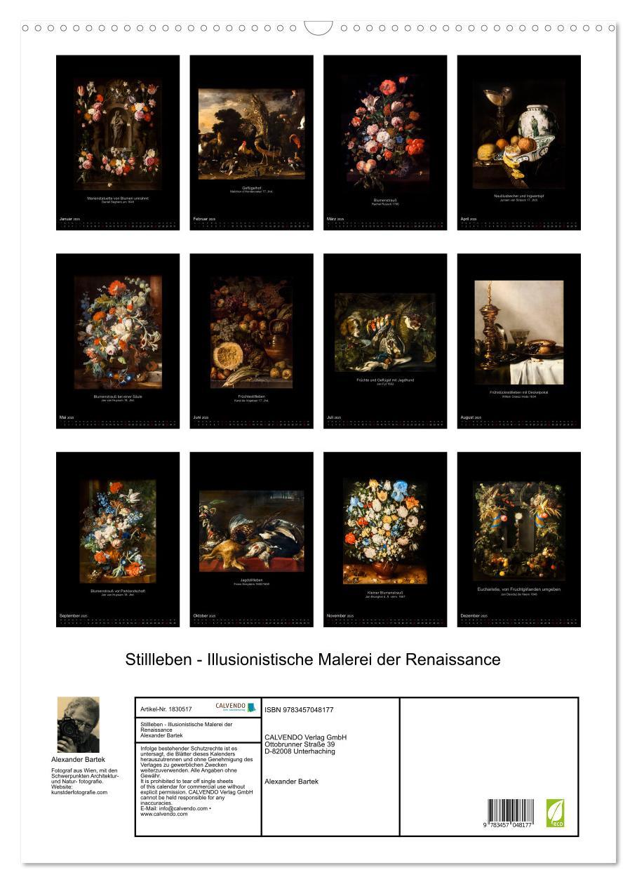 Bild: 9783457048177 | Stillleben - Illusionistische Malerei der Renaissance (Wandkalender...