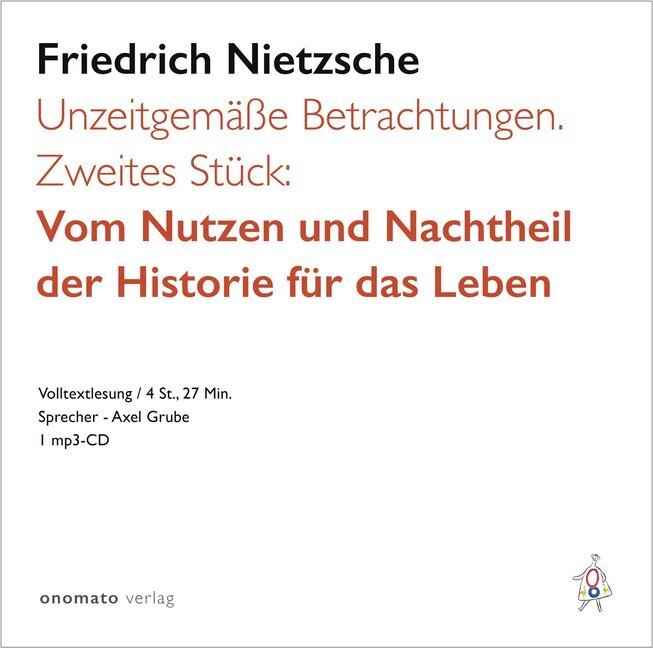 Cover: 9783944891927 | Unzeitgemäße Betrachtungen. Zweites Stück: Vom Nutzen und Nachtheil...