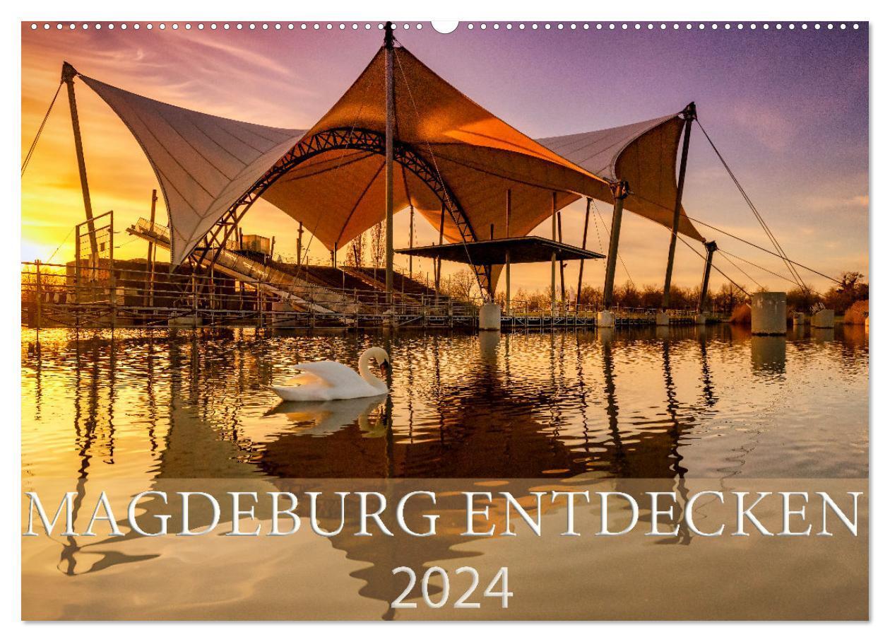 Cover: 9783675416444 | Magdeburg entdecken (Wandkalender 2024 DIN A2 quer), CALVENDO...