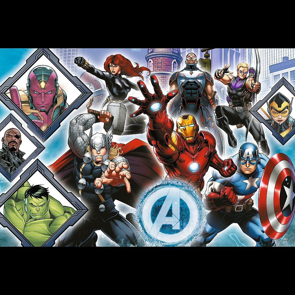 Bild: 5900511500189 | Junior Super Shape XL Puzzle 104 Teile - Marvel Avengers | Spiel