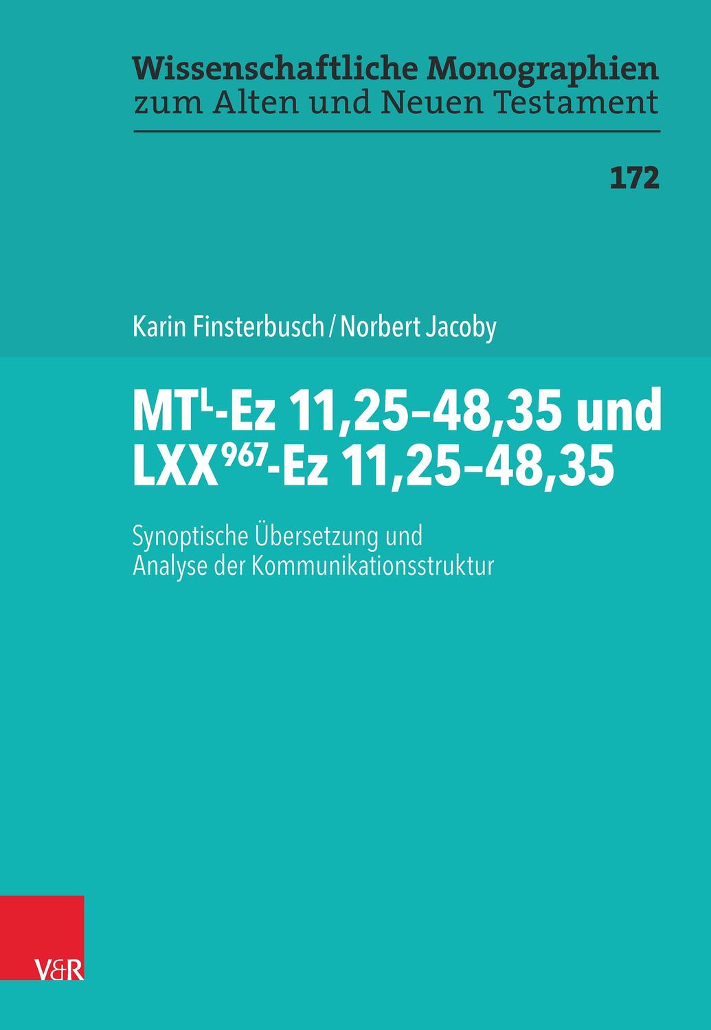 Cover: 9783525560822 | MTL-Ez 11,25-48,35 und LXX967-Ez 11,25-48,35 | Finsterbusch (u. a.)