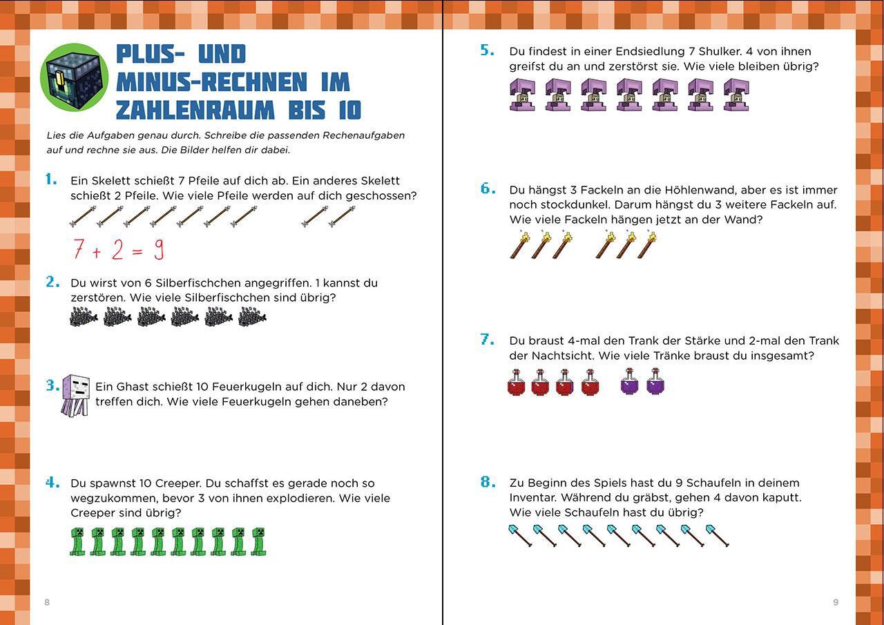 Bild: 9783743215573 | Mathe für Minecrafter - Mein extrastarkes Übungsbuch | Rätseln | Buch