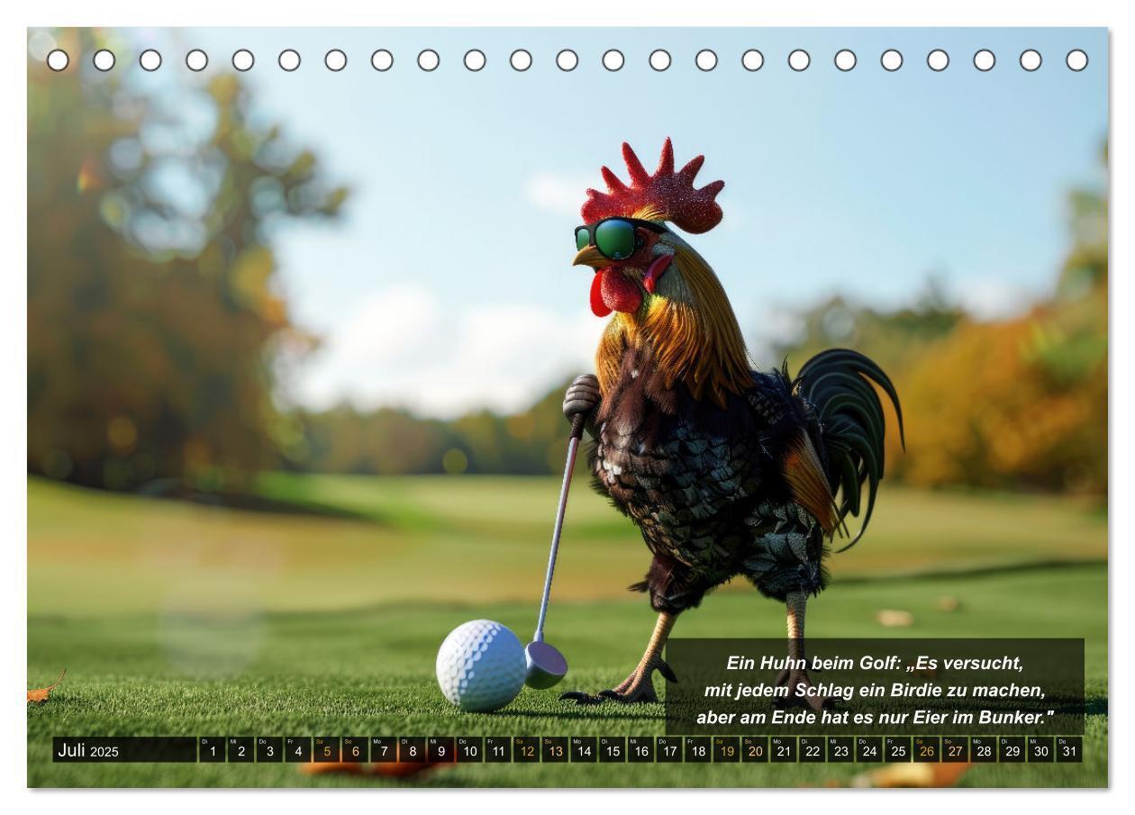 Bild: 9783457155530 | Der tierisch lustige Golfkalender (Tischkalender 2025 DIN A5 quer),...