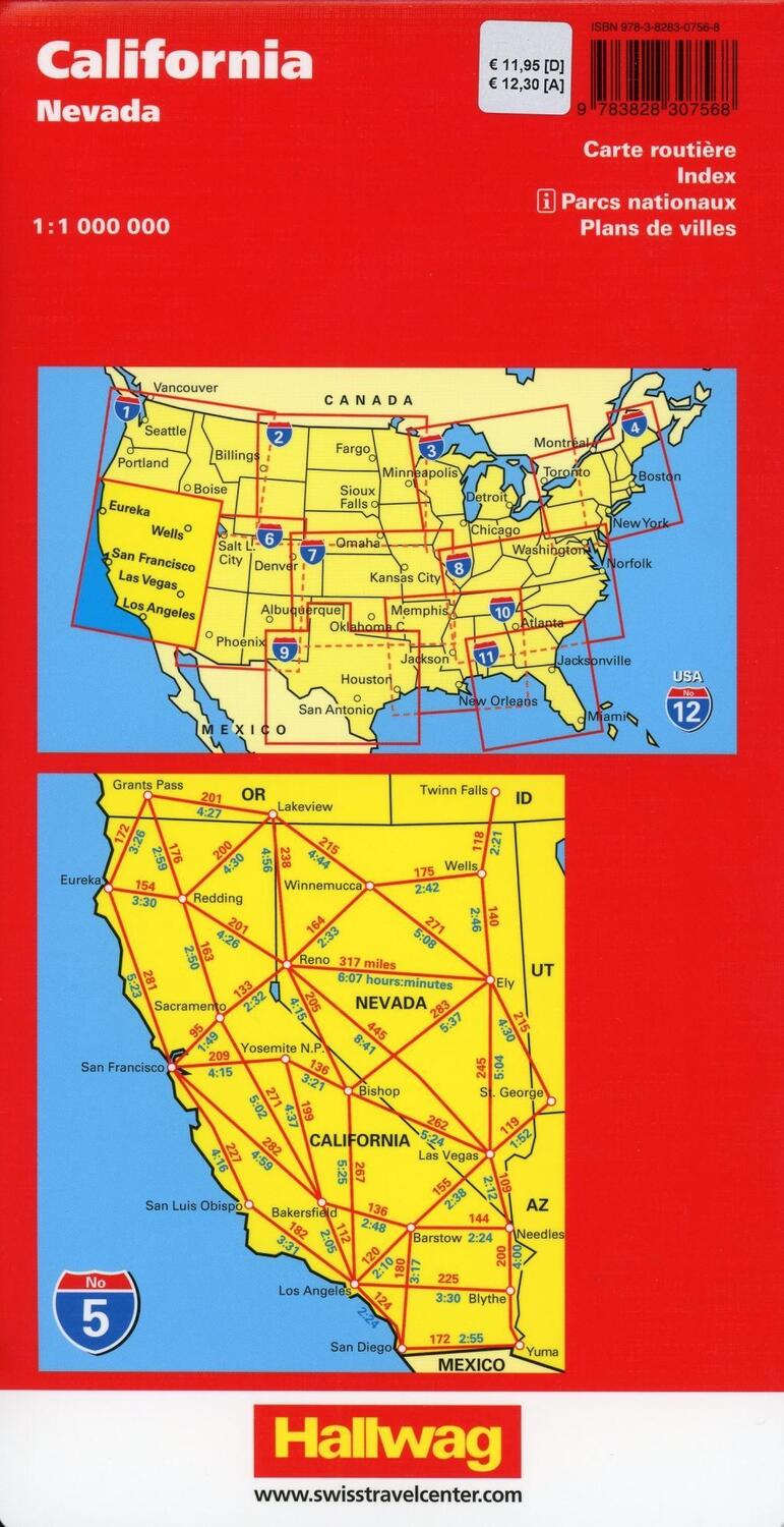 Bild: 9783828307568 | Hallwag USA Road Guide 05. California 1 : 1 000 000 | (Land-)Karte