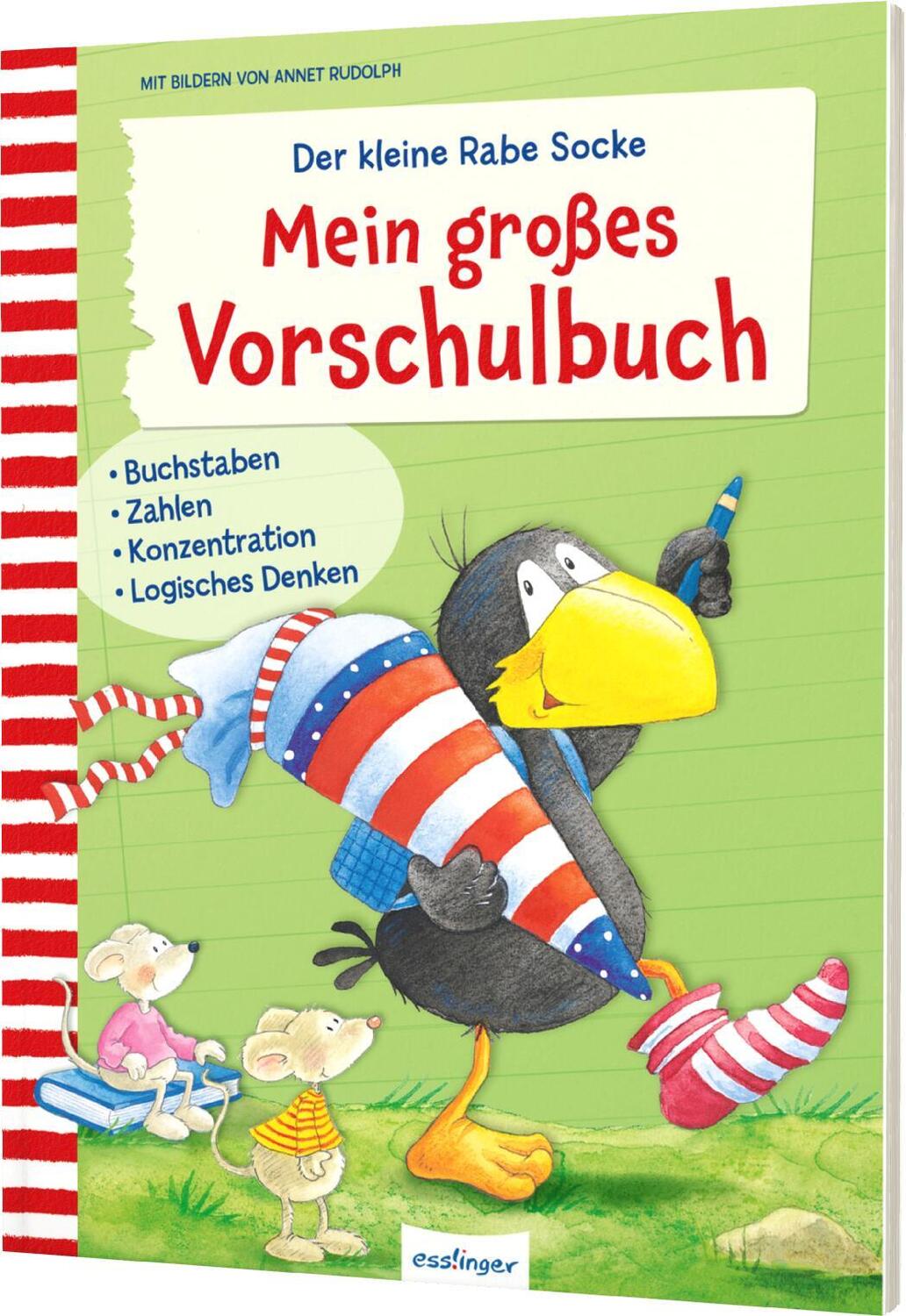 Cover: 9783480239061 | Der kleine Rabe Socke: Mein großes Vorschulbuch | Taschenbuch | 96 S.