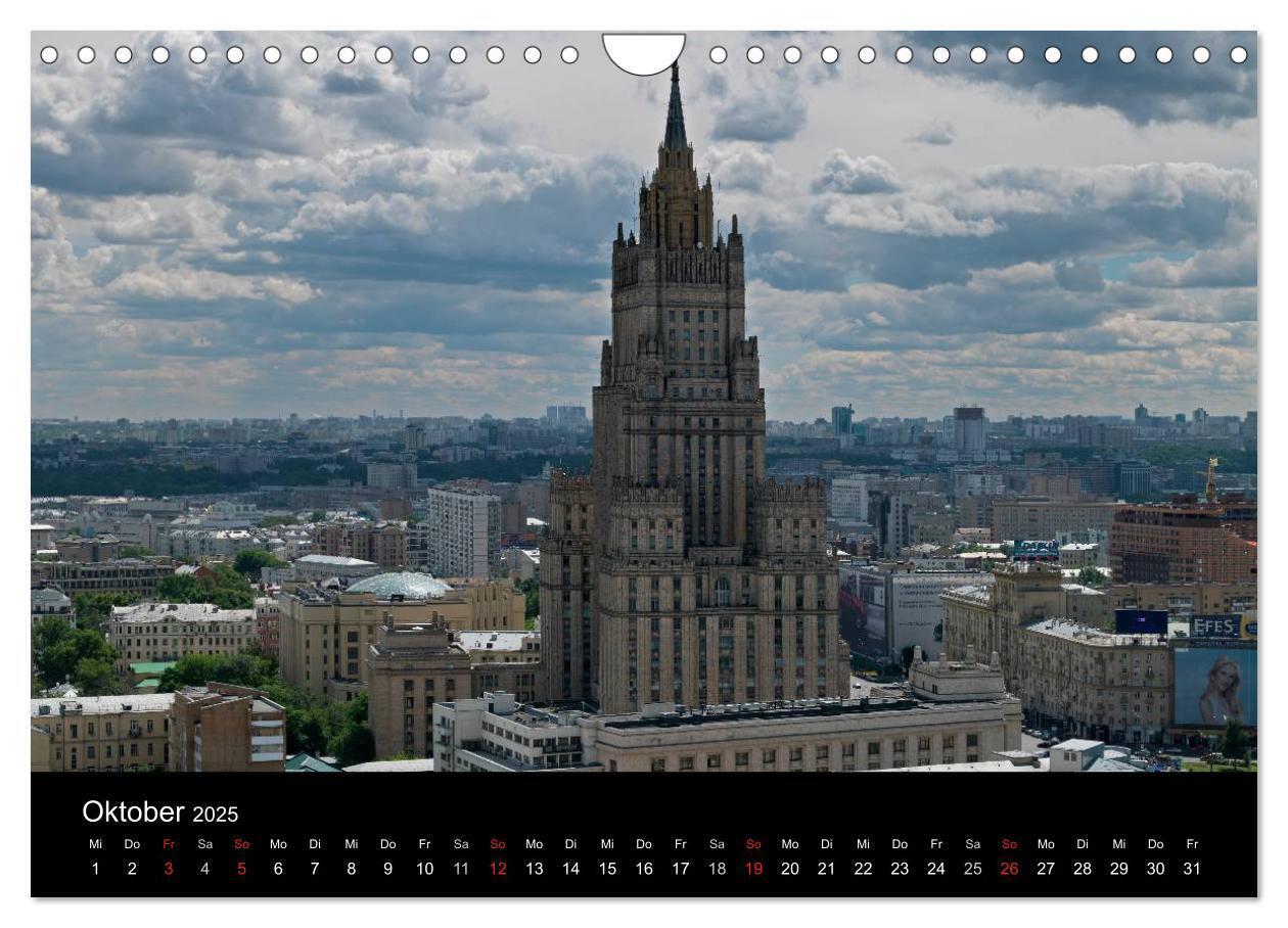 Bild: 9783435684304 | Moskau (Wandkalender 2025 DIN A4 quer), CALVENDO Monatskalender | 2025