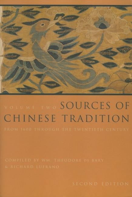 Cover: 9780231112710 | Sources of Chinese Tradition | From 1600 Through the Twentieth Century