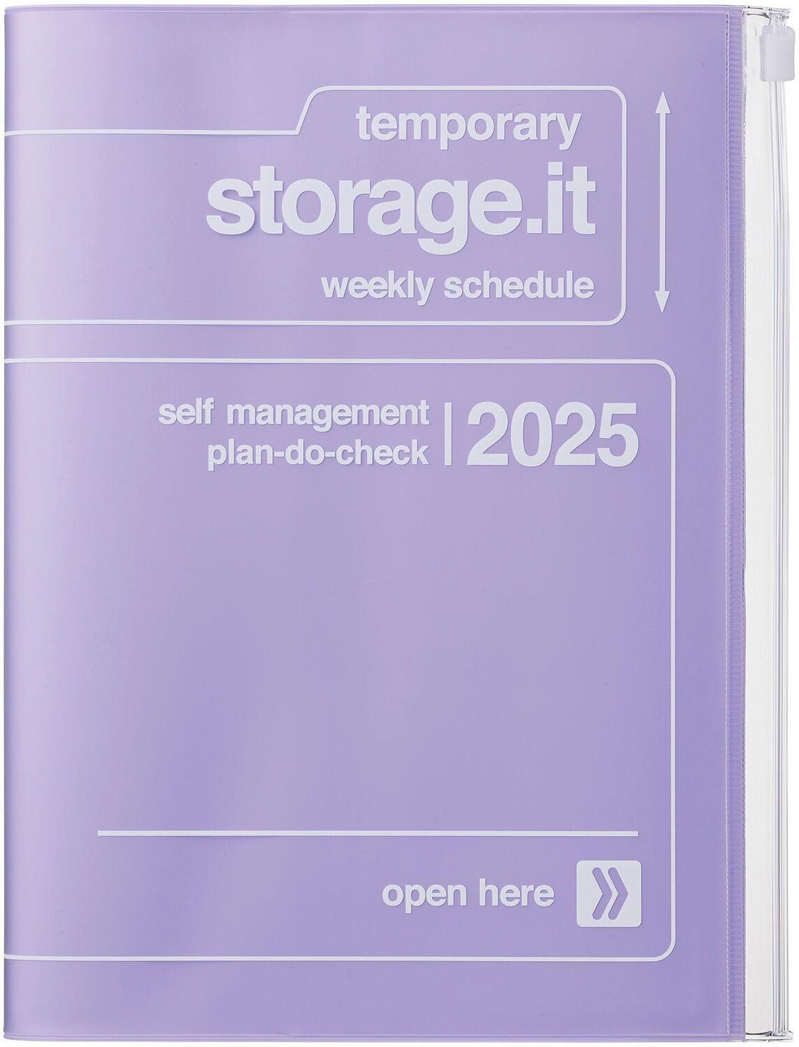 Cover: 4550045127843 | MARK'S 2024/2025 Taschenkalender A5 vertikal, Storage it // Purple
