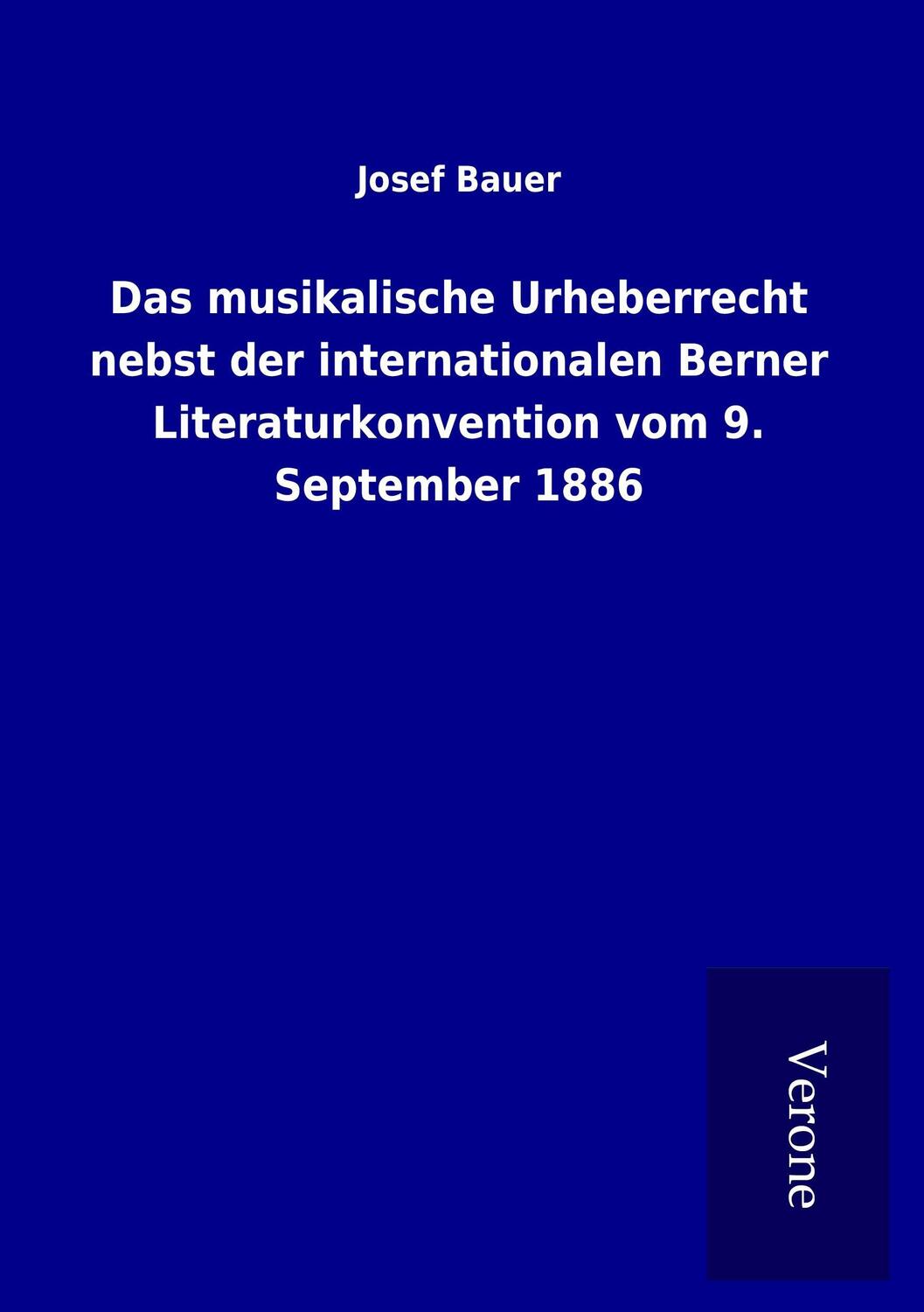Cover: 9789925033683 | Das musikalische Urheberrecht nebst der internationalen Berner...