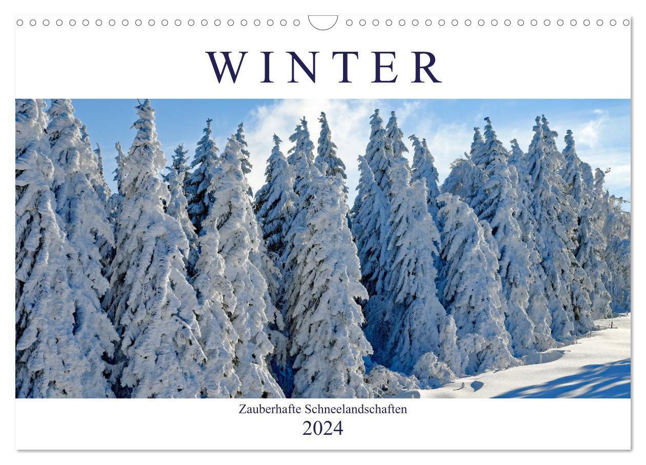 Cover: 9783383107801 | Winter. Zauberhafte Schneelandschaften (Wandkalender 2024 DIN A3...