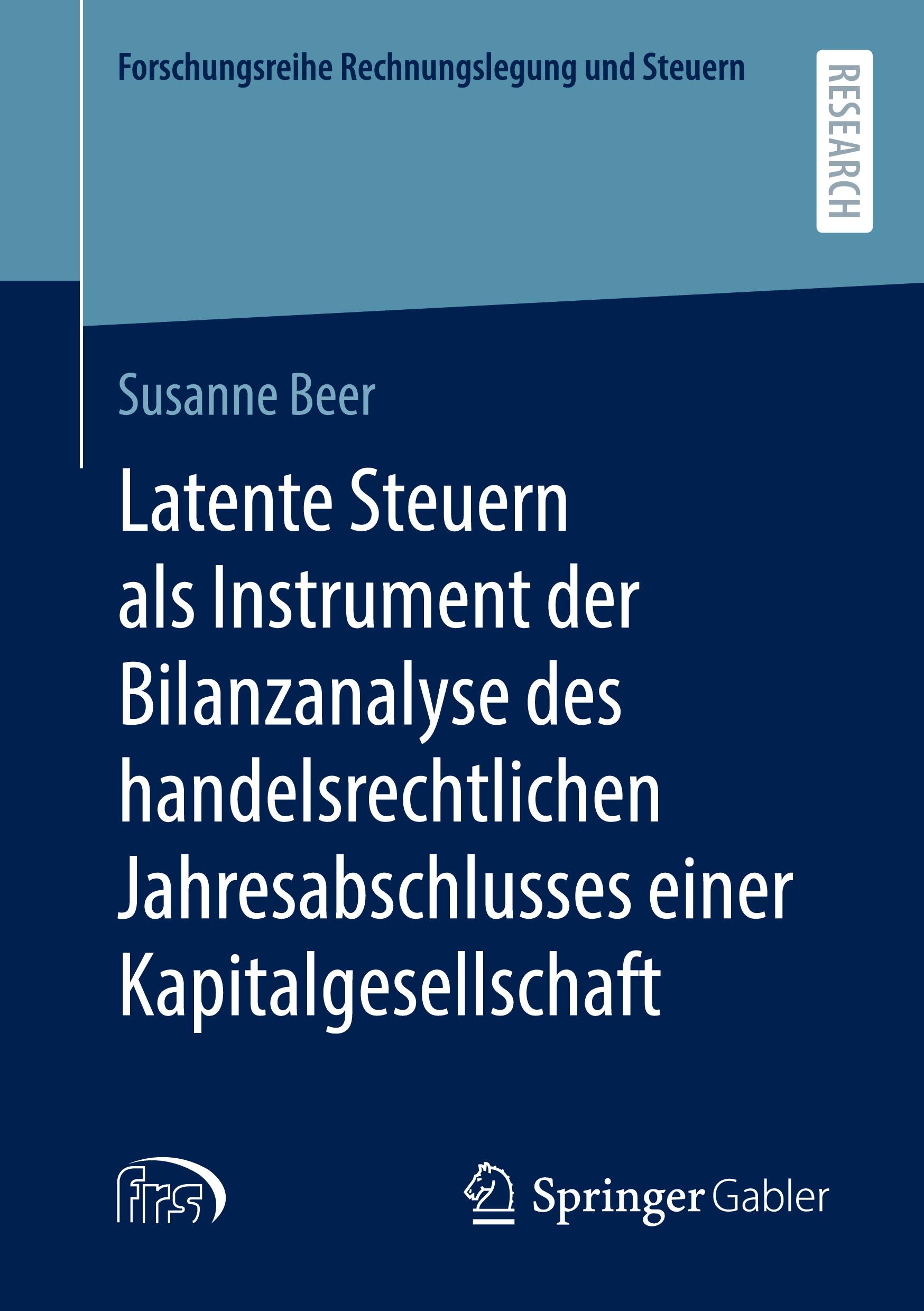 Cover: 9783658368111 | Latente Steuern als Instrument der Bilanzanalyse des...