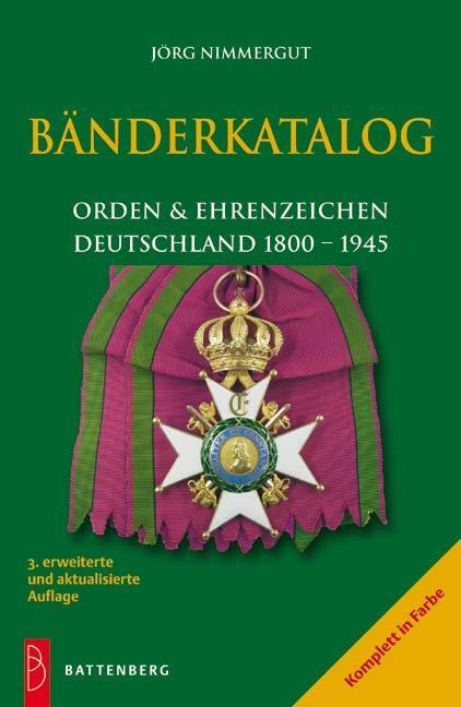 Cover: 9783866460317 | Bänderkatalog | Orden und Ehrenzeichen Deutschland 1800  1945 | Buch