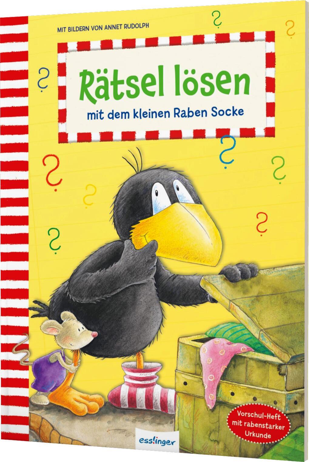 Cover: 9783480236039 | Der kleine Rabe Socke: Rätsel lösen mit dem kleinen Raben Socke | Buch