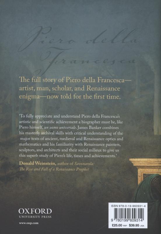 Rückseite: 9780199609314 | Piero della Francesca | Artist and Man | James R. Banker | Buch | 2014