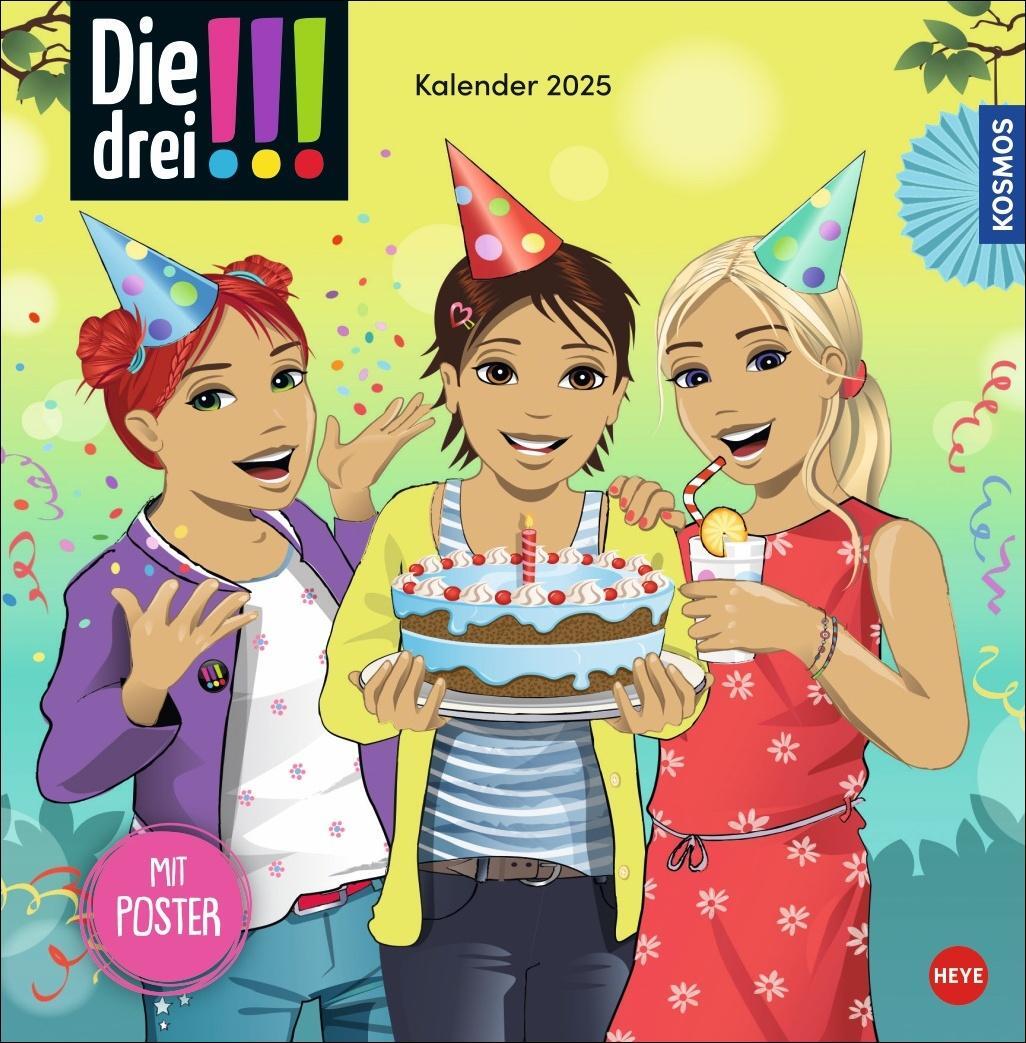Cover: 9783756409044 | Die drei !!! Broschurkalender 2025 | Kalender | 28 S. | Deutsch | 2025