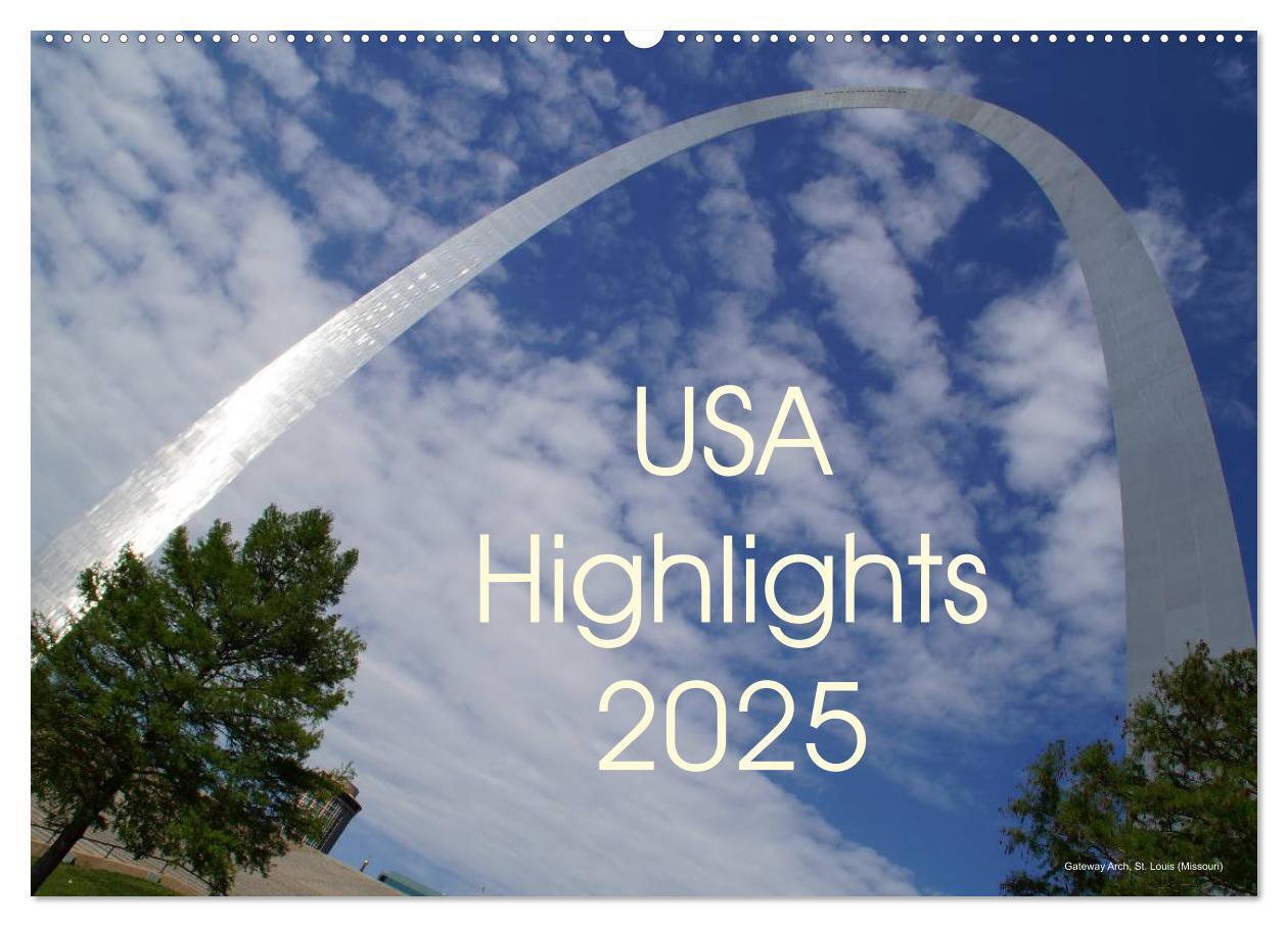 Cover: 9783435660537 | USA Highlights 2025 (Wandkalender 2025 DIN A2 quer), CALVENDO...