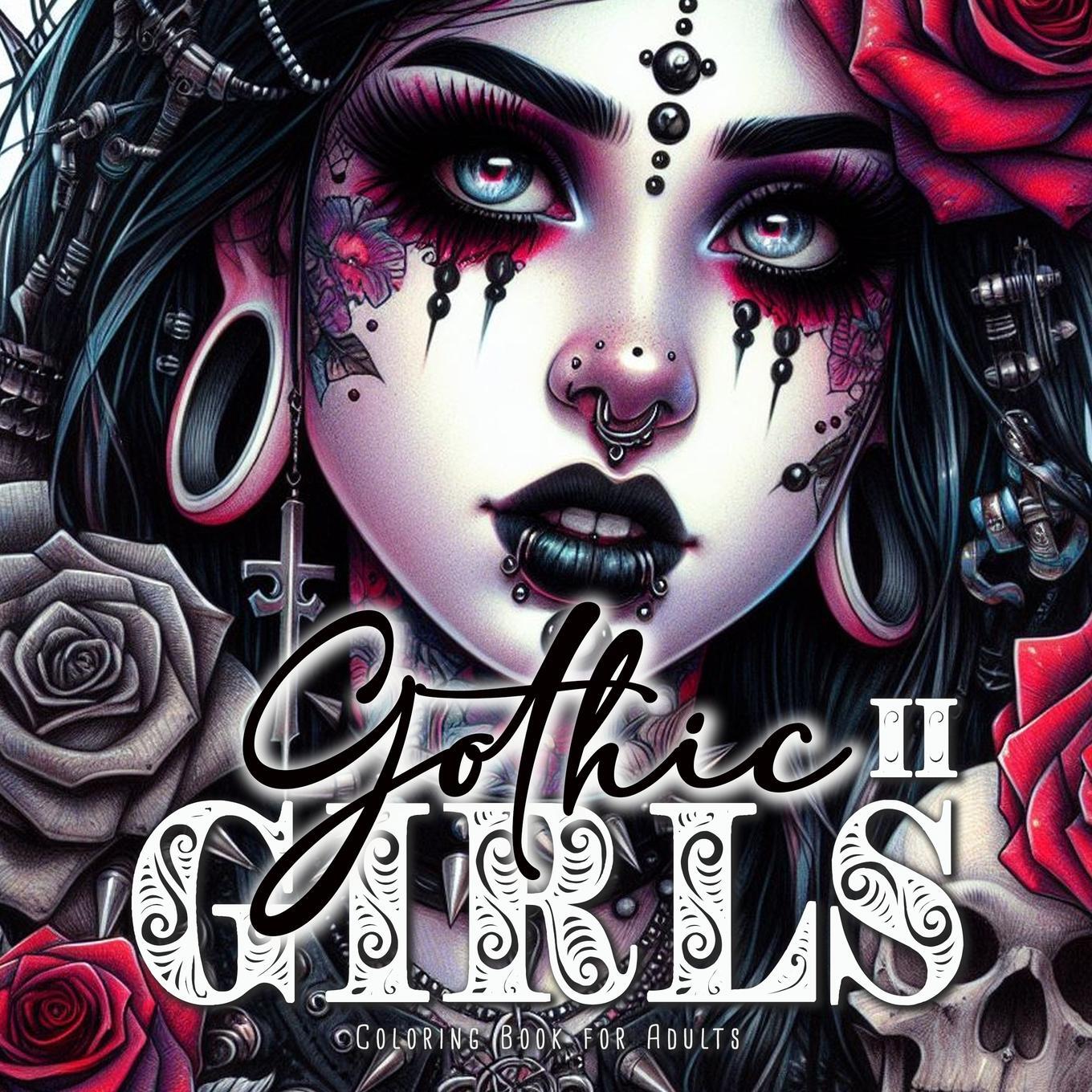 Cover: 9783759807779 | Gothic Girls Coloring Book for Adults 2 | Monsoon Publishing | Buch