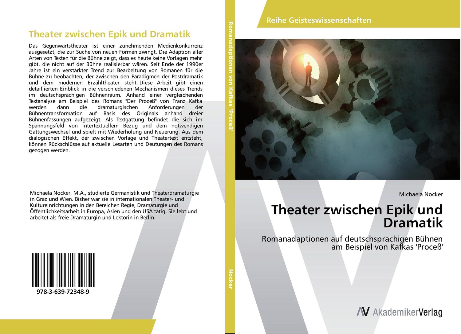 Cover: 9783639723489 | Theater zwischen Epik und Dramatik | Michaela Nocker | Taschenbuch