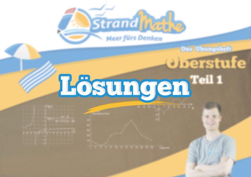 Bild: 9783946641018 | StrandMathe Lösungsheft zu Oberstufe Teil 1-4: Lösungswege -...