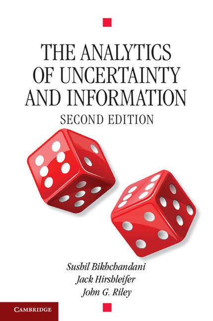 Cover: 9780521541961 | The Analytics of Uncertainty and Information, Second Edition | Buch