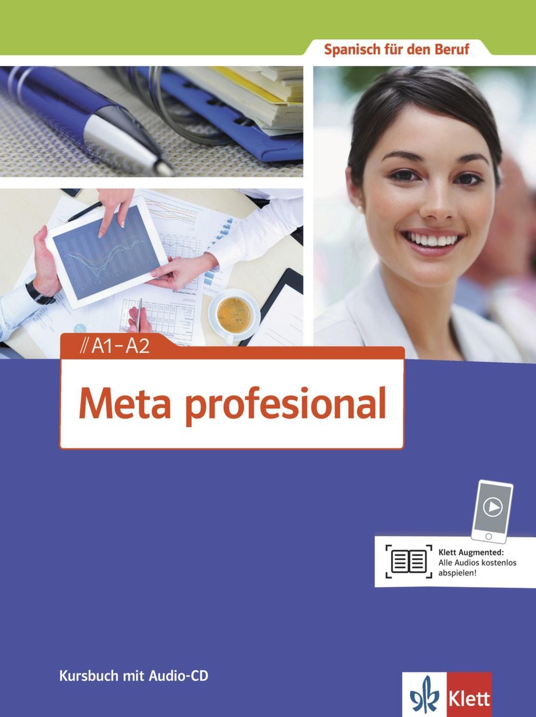 Cover: 9783125154605 | Meta profesional. Kursbuch mit Audio-CD A1-A2 | Spanisch für den Beruf