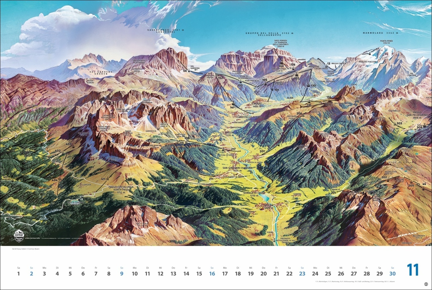 Bild: 9783756404780 | Alpenpanorama Edition 2025 - Die Kunst der Panoramakarten | Kalender