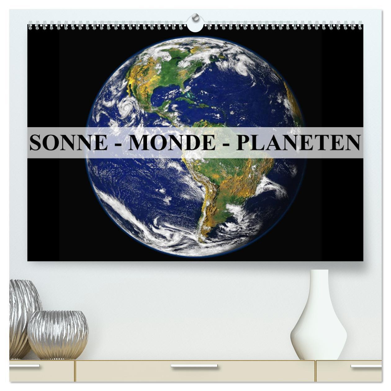 Cover: 9783383385452 | Sonne, Monde und Planeten (hochwertiger Premium Wandkalender 2024...