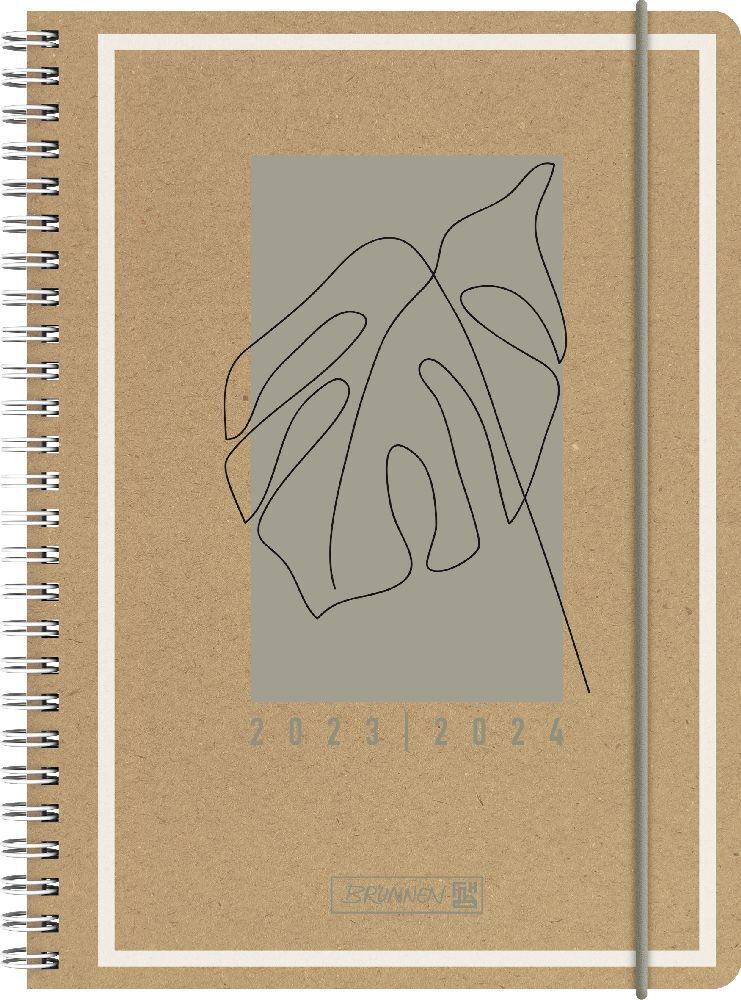 Cover: 4061947102703 | Schülerkalender 2023/2024 Jungle Leaf, A5, Hardcover-Einband mit...