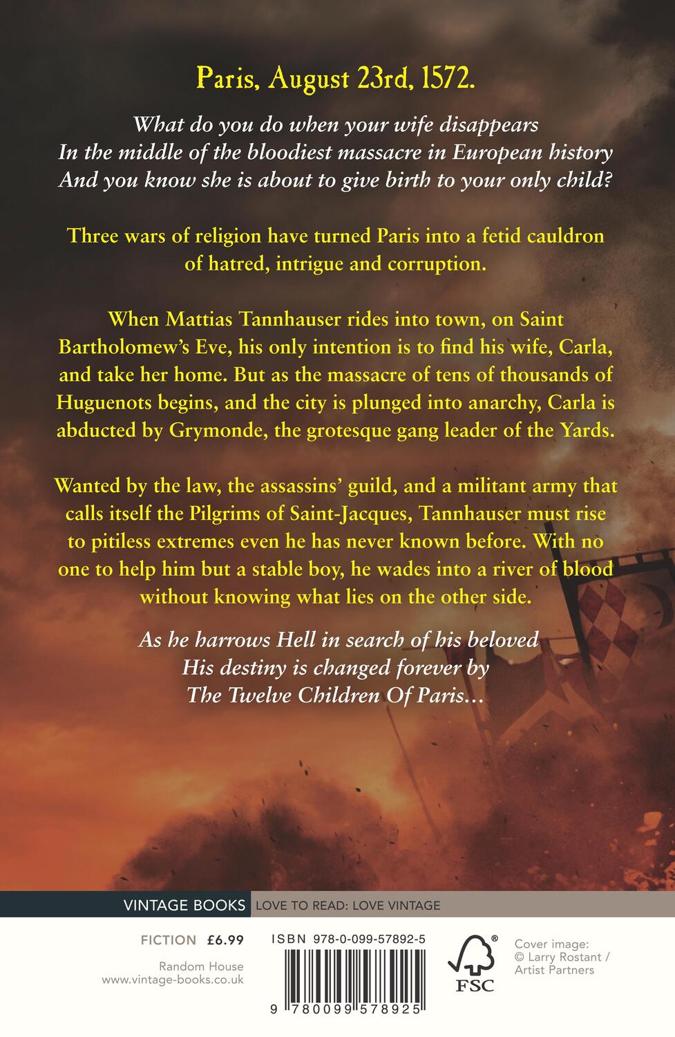 Rückseite: 9780099578925 | The Twelve Children of Paris | Tim Willocks | Taschenbuch | 754 S.