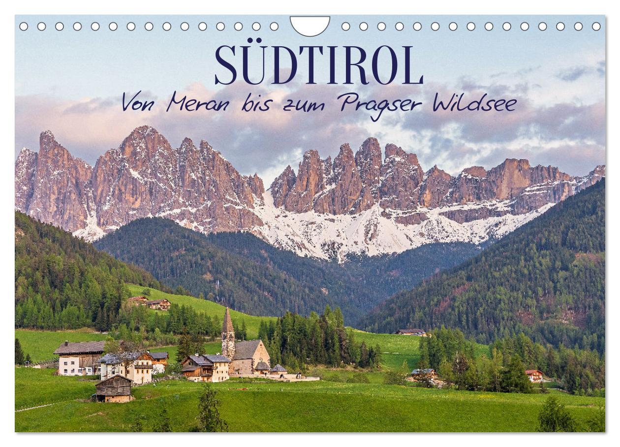 Cover: 9783383857942 | Südtirol - Von Meran bis zum Pragser Wildsee (Wandkalender 2025 DIN...