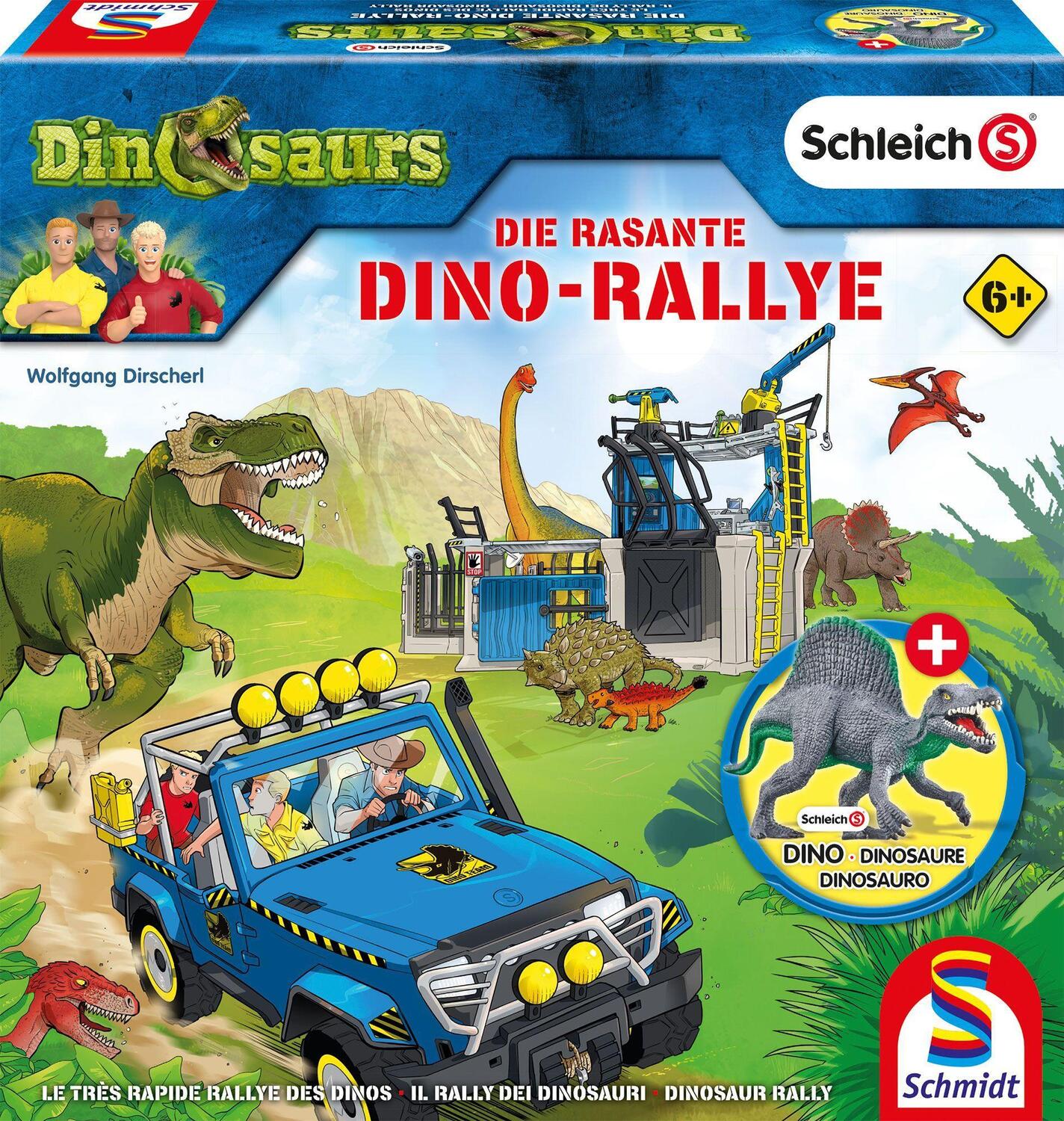 Cover: 4001504406233 | Schleich, Dinosaurs, Die rasante Dino-Rallye | KINDERSPIELE LIZENZEN