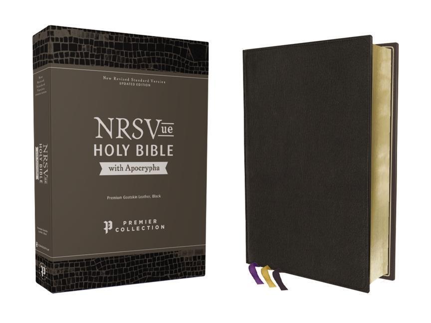 Cover: 9780310461500 | NRSVue, Holy Bible with Apocrypha, Premium Goatskin Leather, Black,...
