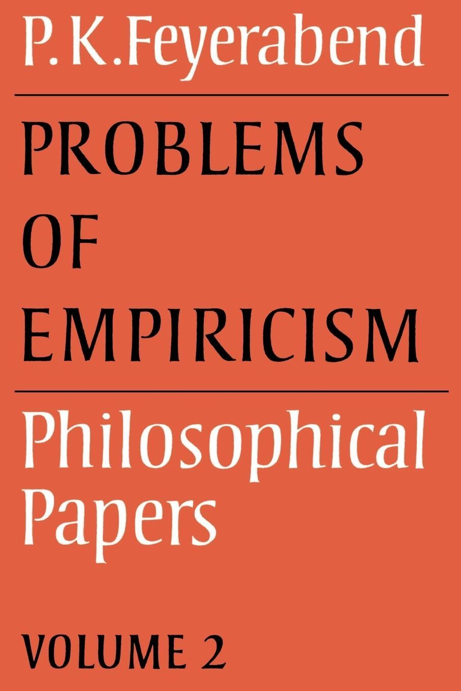 Cover: 9780521316415 | Problems of Empiricism | Volume 2: Philosophical Papers | Feyerabend