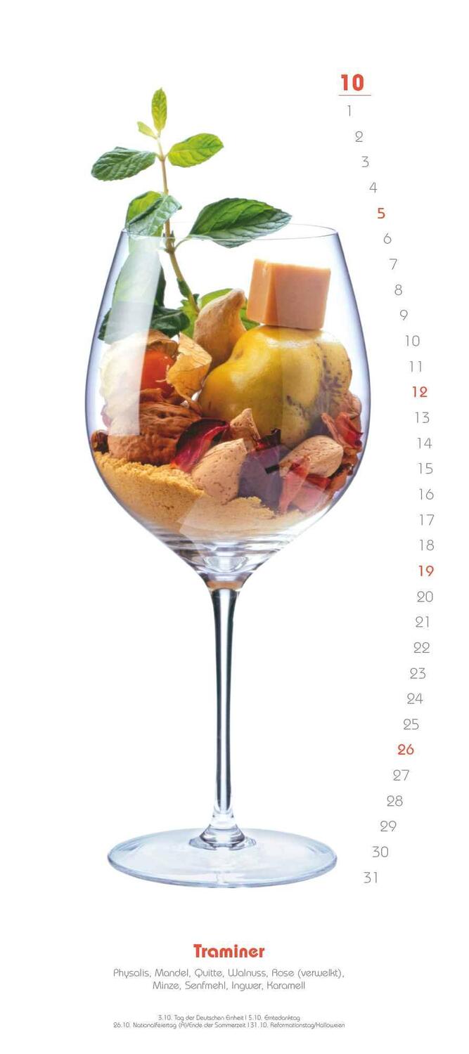Bild: 4250809653716 | Weinaromen 2025 - Wandkalender - Weinsorten und wonach sie...