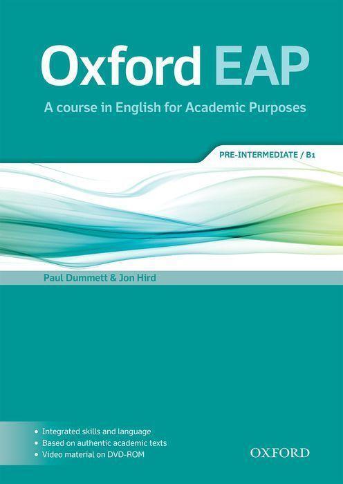 Cover: 9780194002073 | Oxford EAP: Pre-Intermediate B1. Student's Book and DVD-ROM Pack