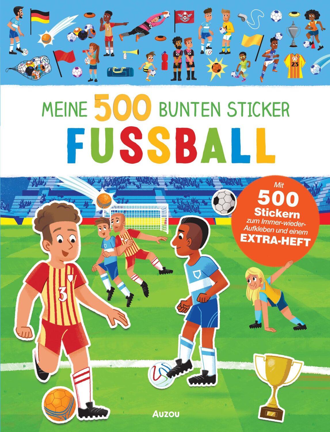 Cover: 9783039540488 | Meine 500 bunten Sticker - Fußball | Mattia Cerato | Taschenbuch